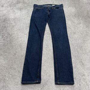 &Denim By H&M Slim Low Waist Denim Jeans Mens 33x34 Blue Dark Wash Button Fly